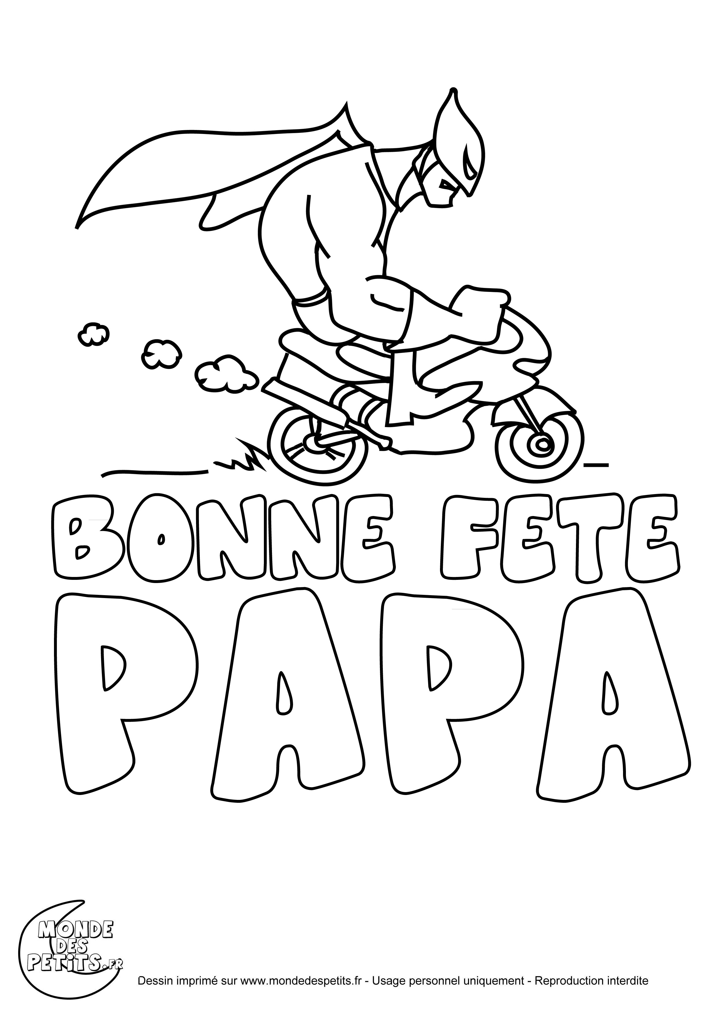 Coloriage Bonne Fete Papa A Imprimer Id es De Coloriage