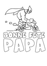 Coloriage super héro fête des pères