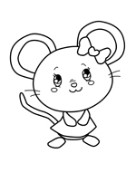 Coloriage à imprimer des Titounis la petite souris