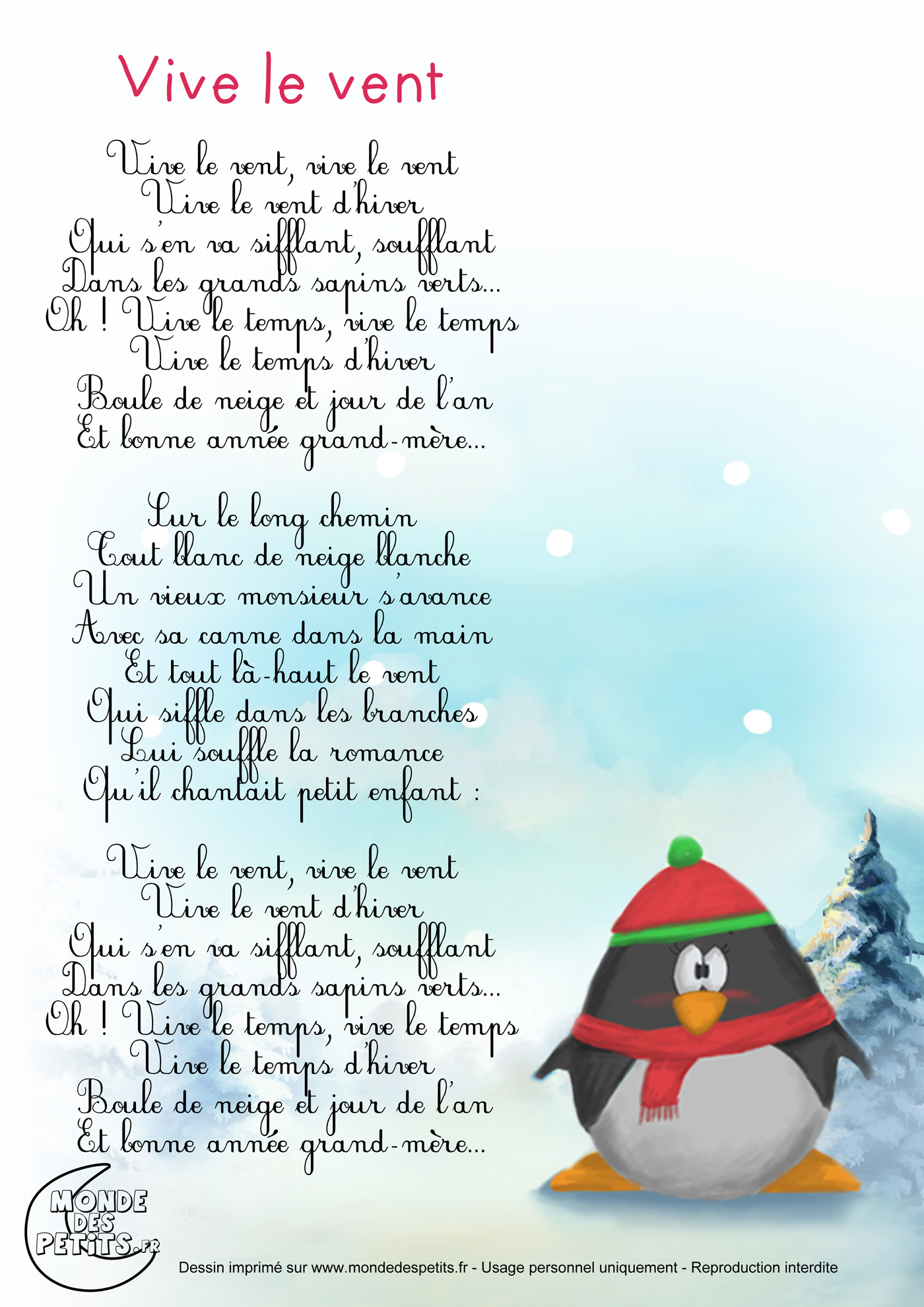 Vive le vent d'hiver - song and lyrics by Petit Papa Noël