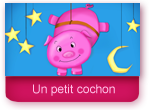 Un petit cochon pendu au plafond