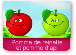 Pomme de reinette et pomme d'api