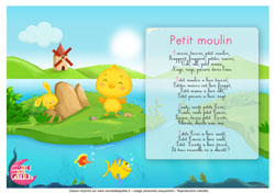 Paroles_Tourne, tourne, petit moulin - Titounis