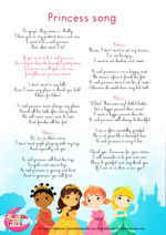 Paroles_Les petites princesses du monde en anglais