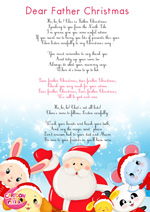 Paroles_Santa Claus Song -Dear father christmas