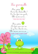 Paroles_La comptinette de le grenouille