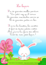 Paroles_La comptinette du lapin - comptine à geste