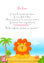 Paroles_La comptinette du lion