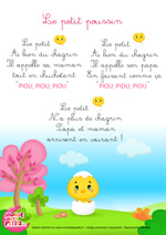 Paroles_La comptinette du petit poussin