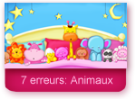 Jeu des 7 erreurs: Animaux