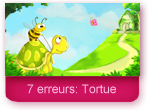 Jeu des 7 erreurs: tortue