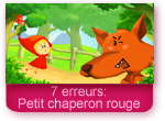 Jeu des 7 erreurs: chaperon rouge