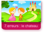 Jeu des 7 erreurs : La princesse et le chateau