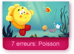 Jeu des 7 erreurs: poisson