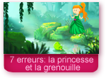 Jeu des 7 erreurs: la princesse et la grenouille