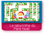 Jeu de labyrinthe: le Père Noël