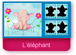 Jeu des ombres : l'éléphant