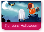 Jeu de 7 erreurs: Les enfants d'Halloween