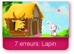 Jeu des 7 erreurs: Lapin