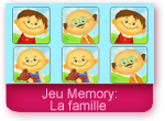 Jeu de memory: famille