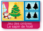 Jeu des ombres: le sapin de Noël