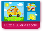 Jeu de puzzle sur l'école