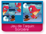 Jeu de Taquin: la sorcière