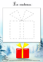 Dessin1_Comment dessiner un cadeau de Noël ?