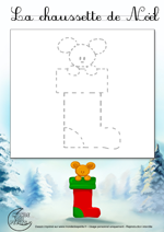 Dessin1_Comment dessiner une chaussette de Noël ?