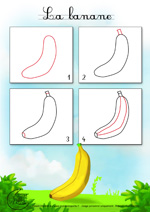 Dessin1_Comment dessiner une banane? 