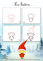 Dessin1_Comment dessiner un lutin de Noël ?