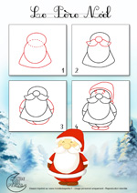 Dessin2_Comment dessiner le père Noël ? 