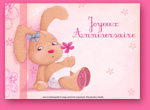 Carte d 'anniversaire mignonne pour les enfants