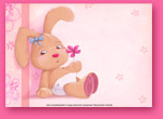 Carte enfant: le petit lapin