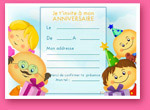 Carte d'invitation d 'anniversaire: cadeau rigolo