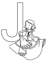 Coloriage de princesses à imprimer avec les lettres majuscules