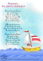 Paroles_Maman, les petits bateaux