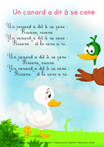 Paroles_Un canard a dit à sa cane