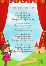 Paroles_Ainsi font, font, font, les petites marionnettes