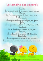 Paroles_La semaine des canards 