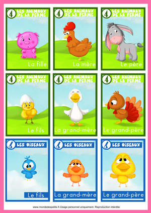 jeu des 7 familles animaux